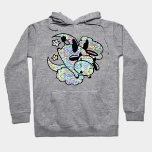 Holographic Sparkle Angel Cow Hoodie